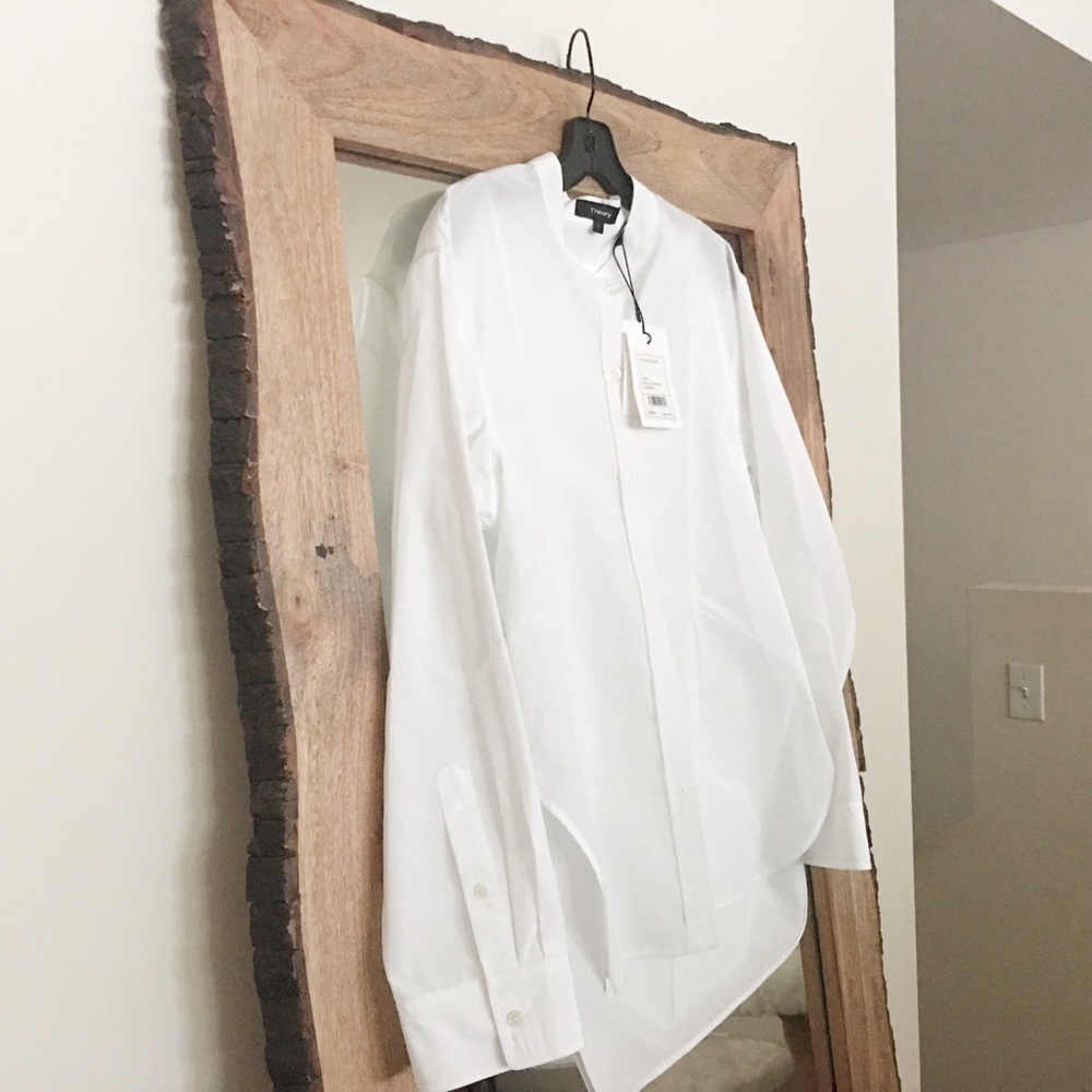 Balloon Sleeve Poplin Cocoon Shirt, PRICE FIRM